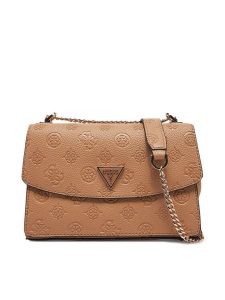 Guess Torebka HWPG93 49210 Beżowy. Brązowe listonoszki Guess, z aplikacjami, ze skóry, bez dodatków. Za 569,99 zł.