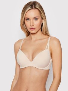 Calvin Klein Underwear Biustonosz push-up 000QF6016E Écru. Biustonosze Calvin Klein Underwear, bez wzorów, z syntetyku. Za 129,99 zł.