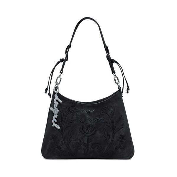 Torebka Desigual. Czarne torebki klasyczne Desigual, bez wzorów, bez dodatków. Za 229,99 zł.