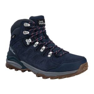 Buty trekkingowe damskie Jack Wolfskin Refugio Texapore Mid. Czarne buty sportowe Jack Wolfskin, ze skóry, bez zapięcia. Za 419,99 zł.