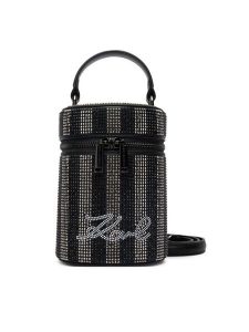 KARL LAGERFELD Torebka B2W30102 Czarny. Czarne kuferki KARL LAGERFELD, bez wzorów, ze skóry, bez dodatków. Za 849,99 zł.