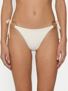 Guess Dół od bikini E6GO10 KF590 Biały. Białe bikini Guess, z aplikacjami, z syntetyku. Za 289,99 zł.