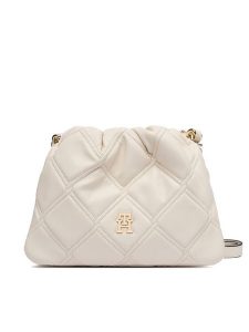 Tommy Hilfiger Torebka Th Feminine Mini Crossover AW0AW18718 Kremowy. Białe torebki klasyczne TOMMY HILFIGER, bez wzorów, ze skóry, bez dodatków. Za 489,99 zł.