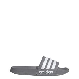 Klapki basenowe Adilette Shower Slides. Białe klapki ADIDAS, bez wzorów, bez obcasa. Za 119,00 zł.