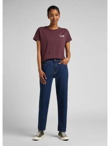 Lee Dżinsy "Carol" - Regular fit - w kolorze granatowym rozmiar: W28/L33. Niebieskie jeansy Lee, z aplikacjami, z bawełny. Za 212,95 zł.