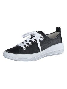 Paul Green Skórzane sneakersy w kolorze czarnym rozmiar: 39. Czarne trampki Paul Green, bez wzorów, bez zapięcia. Za 88,95 zł.