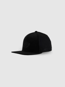 4F Czapka z daszkiem snapback uniseks 4F x Drift Masters - czarna S/M. Czarne czapki 4f, z aplikacjami, z bawełny, klasyczne. Za 129,99 zł.