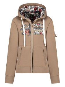Geographical Norway Bluza "Fabeaute" w kolorze jasnobrązowym rozmiar: M. Brązowe bluzy Geographical Norway, m, bez wzorów, bez kaptura. Za 172,08 zł.