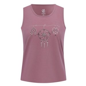 Tank Top Damski Łapacz Snów. Czerwone topy Dare 2b, bez wzorów, bez kołnierzyka, bez ramiączek. Za 85,99 zł.