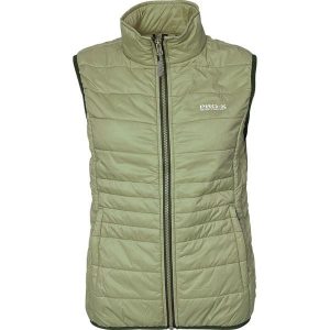 Damska kurtka bez rękawów Pro-X Elements Irma. Zielone kurtki PRO-X ELEMENTS, bez wzorów, bez kaptura. Za 349,50 zł.