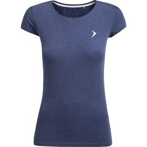 T-shirt damski TSD616 - denim melanż - Outhorn. T-shirty marki Outhorn. W wyprzedaży za 24,99 zł.