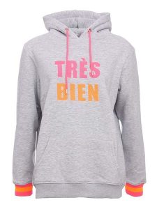 Zwillingsherz Bluza "Keira" w kolorze szarym rozmiar: L/XL. Szare bluzy Zwillingsherz, l, bez wzorów, z bawełny, z kapturem. Za 153,71 zł.