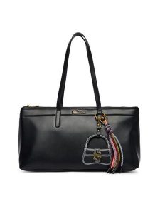 Just Cavalli Torebka 80RA4BO1 ZSD85 Czarny. Czarne torebki klasyczne Just Cavalli, bez wzorów, ze skóry, bez dodatków. Za 679,99 zł.