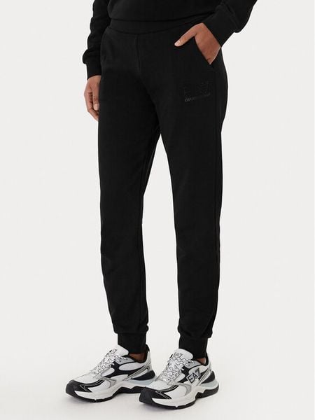 EA7 Emporio Armani Spodnie dresowe 7W000538 AF15831 Czarny Regular Fit. Czarne spodnie dresowe EA7 Emporio Armani, m, bez wzorów, z bawełny. Za 460,99 zł.