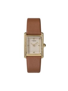Timex Zegarek Hailey TW2W63900 Brązowy. Brązowe, analogowe zegarki Timex. Za 499,99 zł.