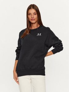 Under Armour Bluza Essential Flc Os Crew 1379475 Czarny Loose Fit. Czarne bluzy Under Armour, xl, bez wzorów, z bawełny, bez kaptura. Za 209,99 zł.