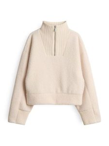 OPUS Bluza "Gick" w kolorze kremowym rozmiar: 40. Brązowe bluzy Opus, bez wzorów, bez kaptura. Za 152,99 zł.