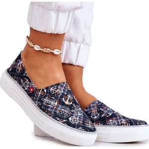 Damskie Tenisówki Slip On Memory Foam Big Star JJ276012 Czarne. Czarne trampki bez wzorów, przed kostkę, bez zapięcia. Za 229,32 zł.