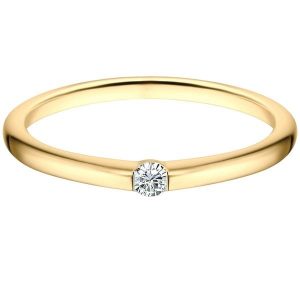 Trilani Pierscionek banda ze srebra próby 925 w kolorze Gelbgold z cyrkoniami Pierścionki 1 ct Damski. Białe pierścionki Trilani, z cyrkonią, pozłacane. Za 209,99 zł.