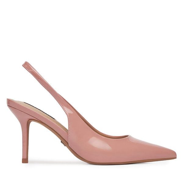 Szpilki Nine West. Czerwone sandały Nine West, bez wzorów, bez obcasa. Za 229,99 zł.