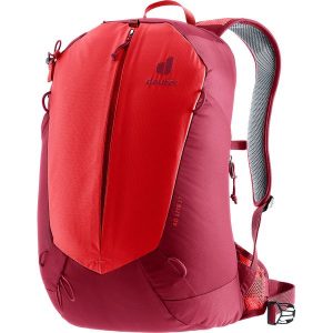 Plecak z siatką dystansową Deuter AC Lite 17 - cherry/masala. Czerwone plecaki Deuter. Za 403,99 zł.