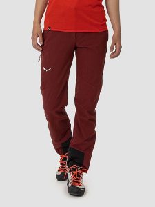 Salewa Spodnie funkcyjne "Orval 3" w kolorze bordowym rozmiar: 36. Czerwone spodnie sportowe Salewa, bez wzorów, outdoorowe. Za 409,95 zł.