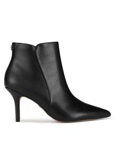 Nine West Botki WFA2784-1 Czarny. Czarne botki Nine West, bez wzorów, z materiału, bez obcasa, na szpilce, bez zapięcia. Za 259,99 zł.