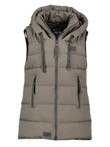 Canadian Peak Kamizelka pikowana "Dolbeak" w kolorze khaki rozmiar: M. Brązowe kamizelki Canadian Peak, m, bez wzorów, bez kołnierzyka, bez ramiączek, bez kaptura. Za 176,50 zł.
