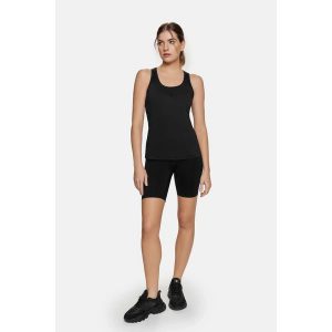 Bluzka fitness Dry Cardiobunny na ramiączka. Czarne bluzki Cardio Bunny, bez wzorów, bez kołnierzyka, bez ramiączek. Za 39,99 zł.