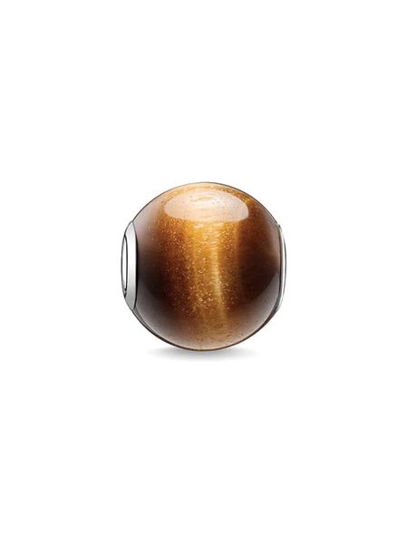 Thomas Sabo Srebrny charms z tygrysim okiem rozmiar: onesize. Szare zawieszki Thomas Sabo, srebrne. Za 78,95 zł.