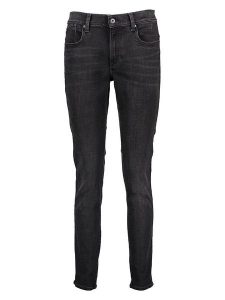 G-Star Dżinsy "Lhana" - Skinny fit - w kolorze antracytowym rozmiar: W30/L32. Czarne jeansy G-Star, z aplikacjami. Za 202,03 zł.
