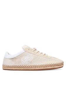Tommy Hilfiger Espadryle Th Heritage Rope Sneaker FW0FW09406 Beżowy. Brązowe espadryle TOMMY HILFIGER, bez wzorów, z materiału, bez obcasa. Za 449,99 zł.