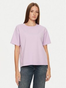 American Vintage T-Shirt Fizvalley FIZ02AH24 Fioletowy Loose Fit. Fioletowe t-shirty American Vintage, l, bez wzorów, z bawełny, bez kołnierzyka, bez ramiączek. Za 259,99 zł.
