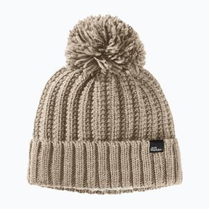 Czapka zimowa damska Jack Wolfskin Highloft Knit. Brązowe czapki Jack Wolfskin, bez wzorów, sportowe. Za 139,99 zł.
