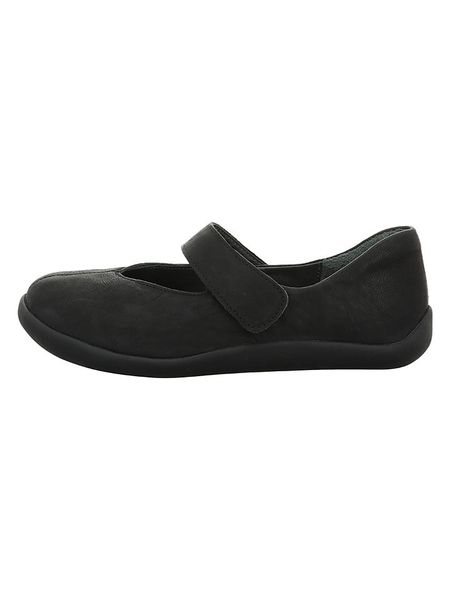 Think! Skórzane baleriny w kolorze czarnym z paskiem rozmiar: 42. Czarne balerinki Think, bez wzorów, bez obcasa, bez zapięcia. Za 259,95 zł.