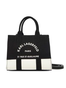 KARL LAGERFELD Torebka A3W50027 Czarny. Czarne torebki klasyczne KARL LAGERFELD, bez wzorów, z materiału, bez dodatków. Za 299,99 zł.