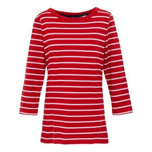 T-shirt Damski W Paski Baylette II. Białe t-shirty Regatta, l, bez wzorów, bez kołnierzyka, bez ramiączek. Za 58,99 zł.