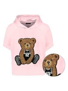 Sublevel Bluza w kolorze jasnoróżowym rozmiar: S. Różowe bluzy Sublevel, s, z aplikacjami, z kapturem. Za 118,56 zł.