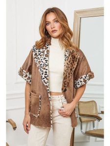 Joséfine Kurtka przejściowa "Ashmee" w kolorze karmelowym rozmiar: S. Brązowe kurtki Joséfine, s, bez wzorów, z futra, bez kaptura. Za 208,99 zł.