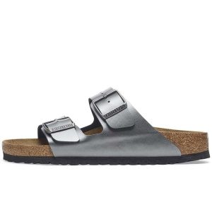 Sandały Birkenstock Arizona, Birko Flor Damskie. Czarne sandały Birkenstock, bez wzorów, z gumy, bez obcasa, bez zapięcia. Za 387,15 zł.