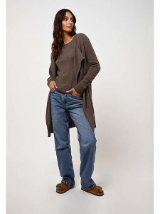 AUTHENTIC CASHMERE Kaszmirowy kardigan "Chésery" w kolorze khaki rozmiar: XL. Brązowe kardigany AUTHENTIC CASHMERE, z kaszmiru. Za 367,22 zł.