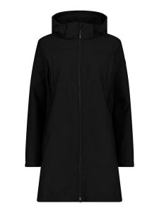 CMP Parka softshellowa w kolorze czarnym rozmiar: 38. Czarne płaszcze CMP, m, bez wzorów, z tkaniny, bez kaptura. Za 338,21 zł.