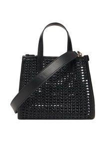 Guess Torebka Brigitta Mini HWWZ72 06770 Czarny. Czarne torebki klasyczne Guess, z aplikacjami, ze skóry, bez dodatków. Za 449,99 zł.