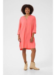 Cream Sukienka w kolorze koralowym rozmiar: 42. Czerwone sukienki Cream, bez wzorów, bez kołnierzyka, bez ramiączek, midi. Za 152,99 zł.