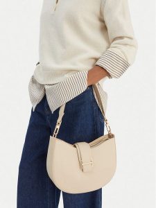 GINO ROSSI Torebka 1-2 Beżowy. Brązowe torebki klasyczne Gino Rossi, bez wzorów, z materiału, bez dodatków. Za 229,99 zł.