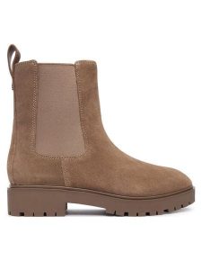 LAUREN RALPH LAUREN Sztyblety Allyson 802974477002 Beżowy. Brązowe botki Lauren Ralph Lauren, bez wzorów, ze skóry, bez obcasa, na płaskiej podeszwie, bez zapięcia. Za 579,99 zł.