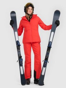 4F Spodnie narciarskie membrana 5000 damskie - czerwone S. Czerwone spodnie sportowe 4f, na zimę, s, bez wzorów, z podwyższonym stanem, narciarskie. Za 299,99 zł.