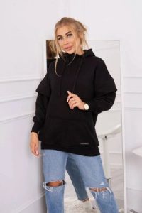 Bluza ocieplana z półgolfem czarna. Czarne bluzy KESI, l, bez wzorów, z bawełny, bez kaptura. Za 238,37 zł.