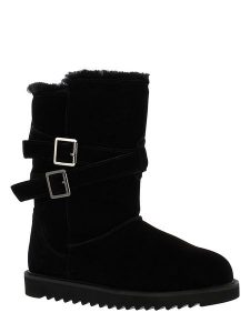 NICEBAY Skórzane kozaki zimowe "Mells Waterproof" w kolorze czarnym rozmiar: 40. Czarne kozaki NICEBAY, na zimę, bez wzorów, z materiału, bez obcasa, bez zapięcia. Za 286,16 zł.