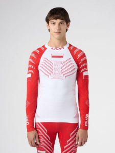 Koszulka termoaktywna dla dorosłych UYN Natyon 3.0 Poland Uw Shirt. Czerwone koszule nocne UYN, bez wzorów, ze skóry, bez ramiączek. Za 619,99 zł.